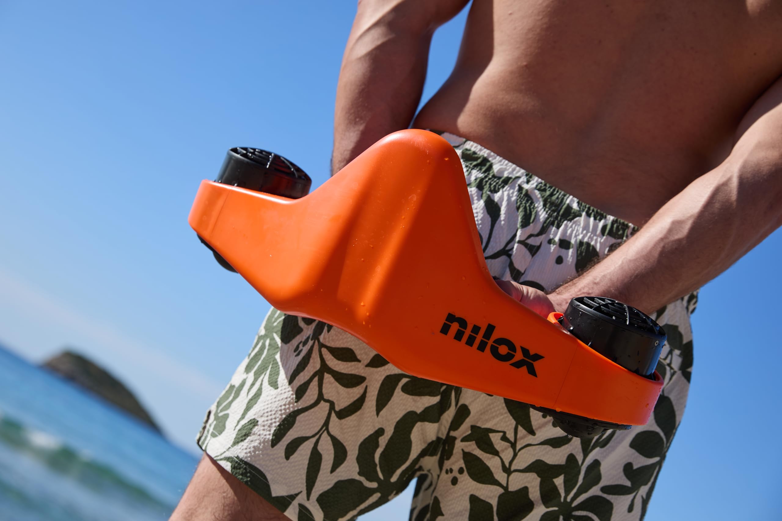 Nilox Acqua Scooter, Scooter Subacqueo Elettrico per Immersioni, Cambio a 3 Rapporti, Facile da Trasportare e Usare