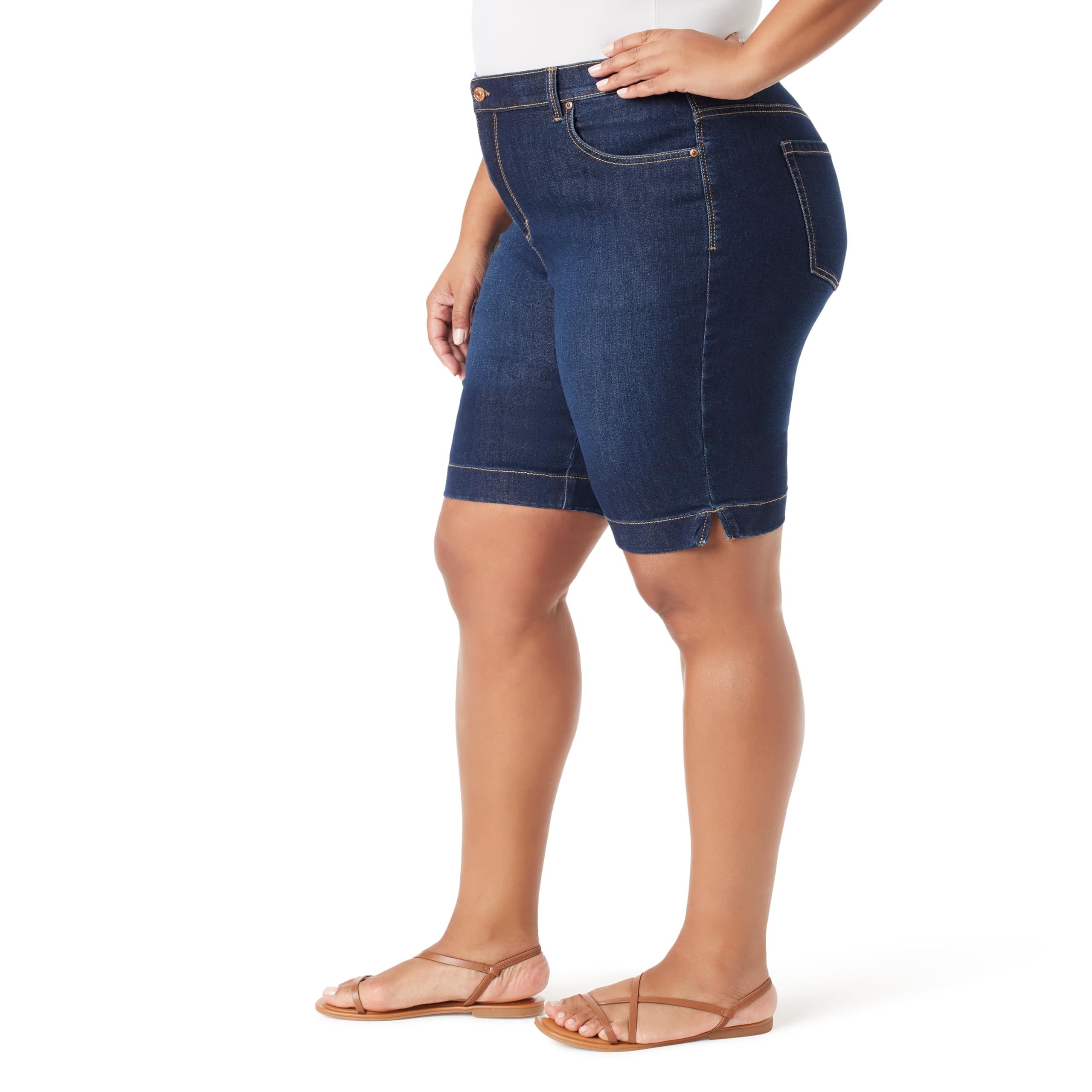Gloria Vanderbilt Amanda Bermuda High Rise Short Plus - Bermudas - Amanda Bermuda Taille Haute Plus - Femme