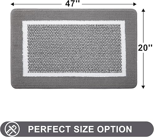 Miniatura 10 de Colorxy Tapete para puerta de interior, antideslizante, absorbente, resistente a la suciedad, duradero y de perfil bajo, tapete para entrada
