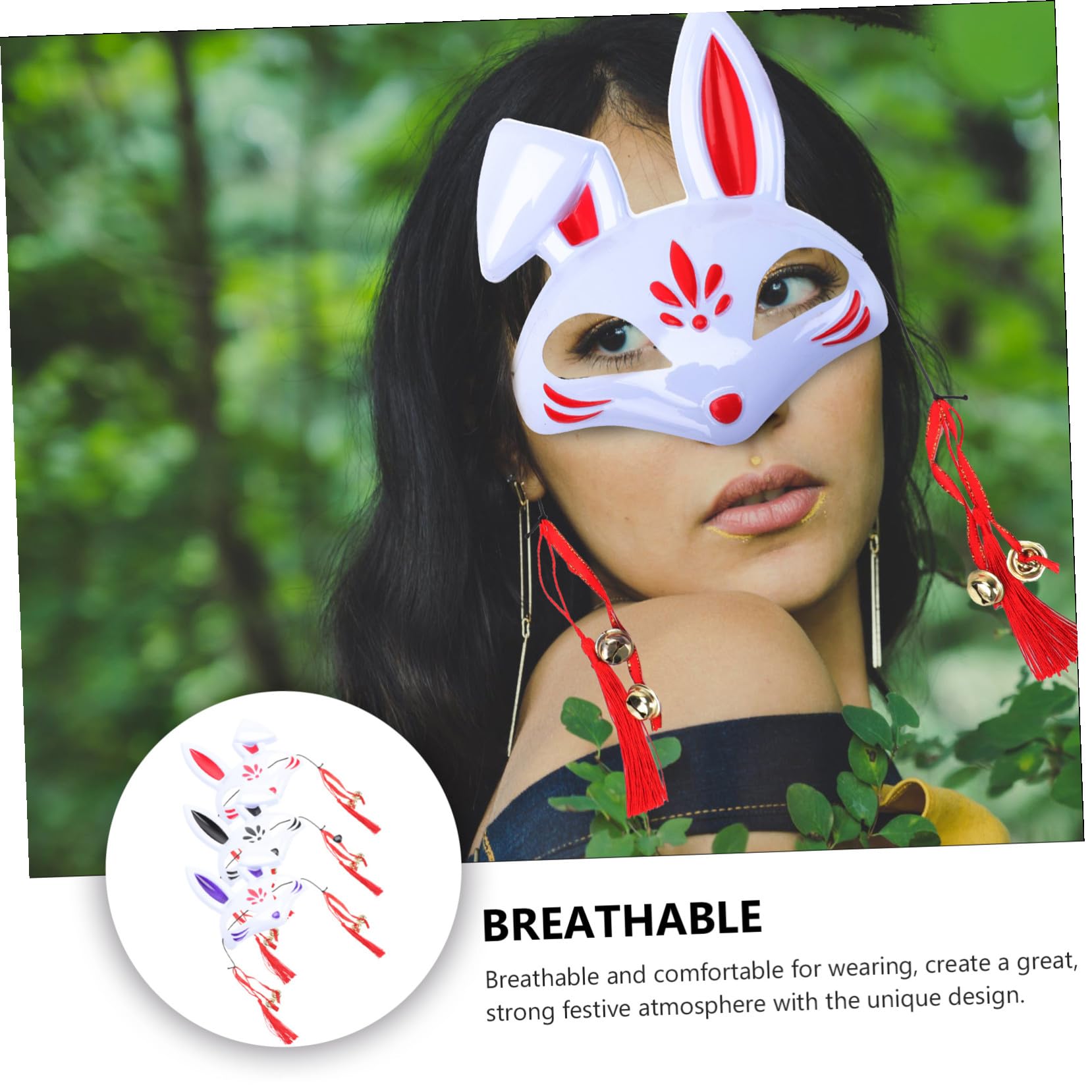 Abaodam 9pezzi Maschere Decorative Festival Per Halloween Maschere Accessori Per e Garantita