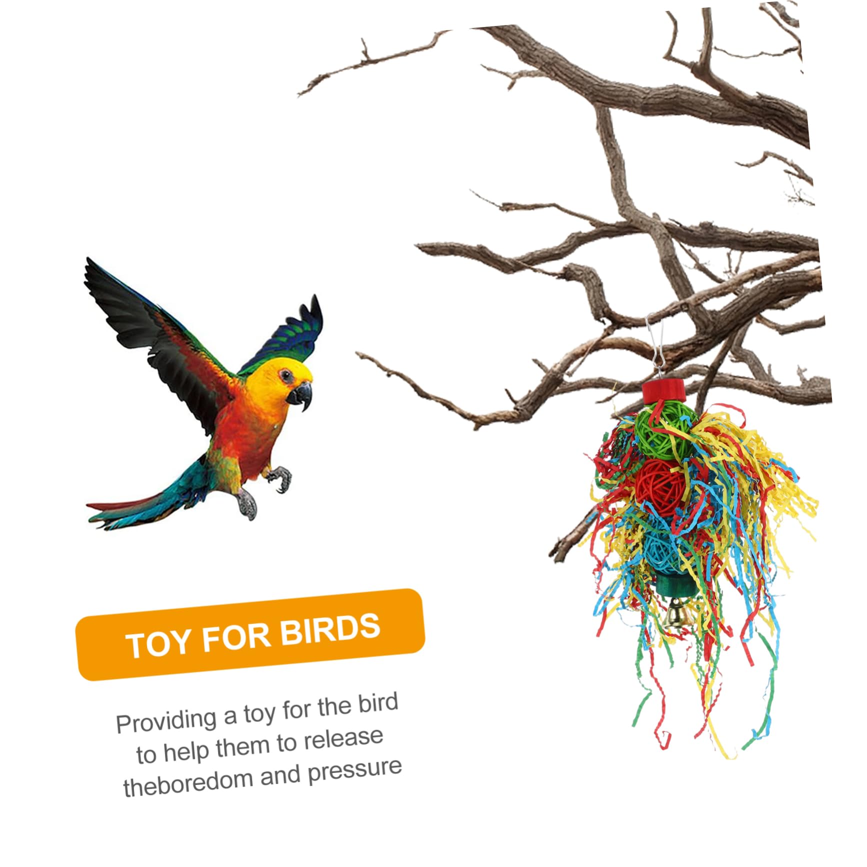 Yardwe 9stücke Teiliges Vogelspielzeug Hängendes Kauspielzeug Für Wellensittiche Und Papageien Sicheres Und Langlebiges Zubehör Käfigdekoration Und Beschäftigung