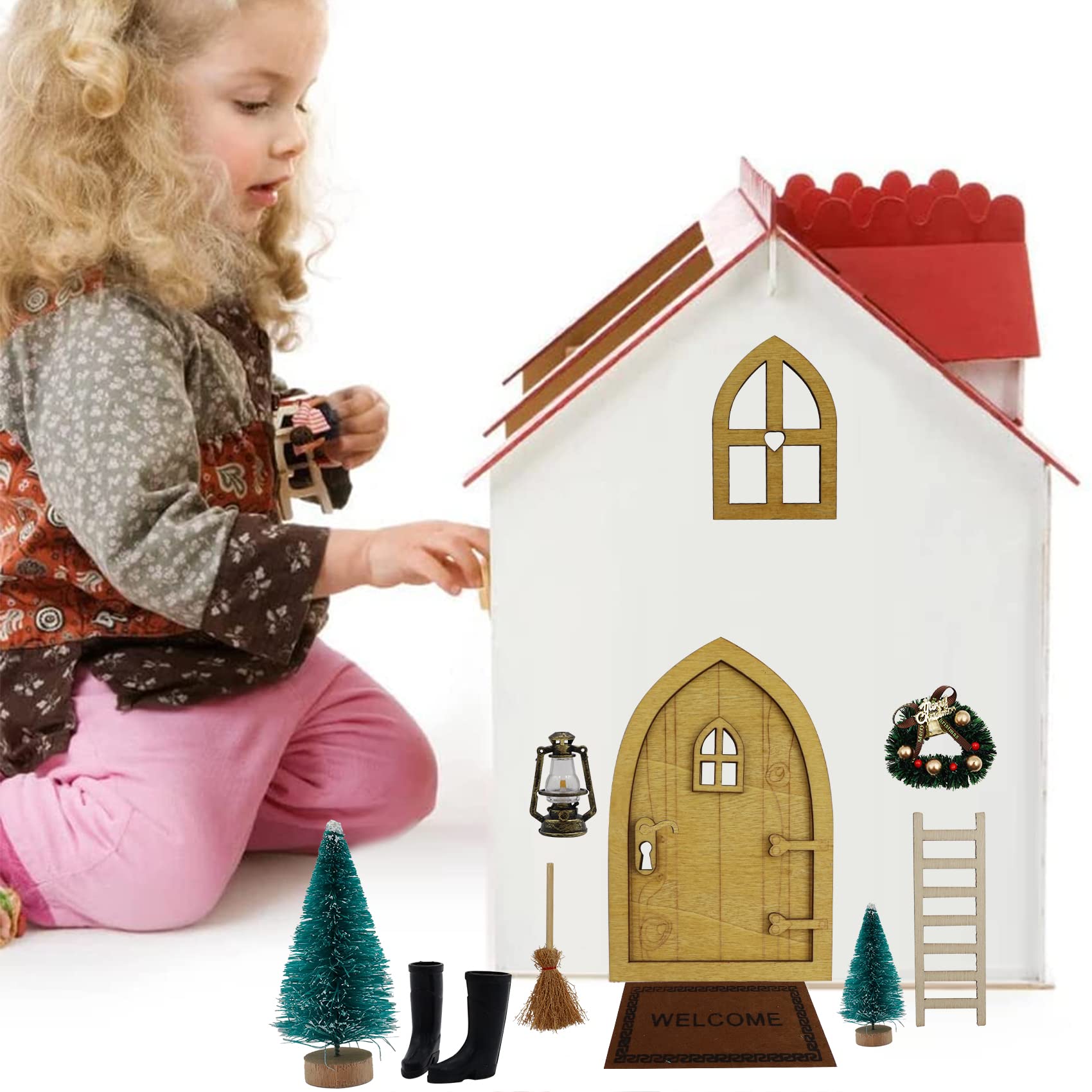 Wichteltür Set 22-teilig - Süße Herbst-Deko Für Kinder & Puppenhäuser!