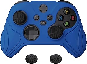 eXtremeRate PlayVital Controller Case for Xbox Series X/S Protective Cover for Xbox Series X Accessories Controller with Silicone Azure Grip Cover Joystick Caps Samurai Edition