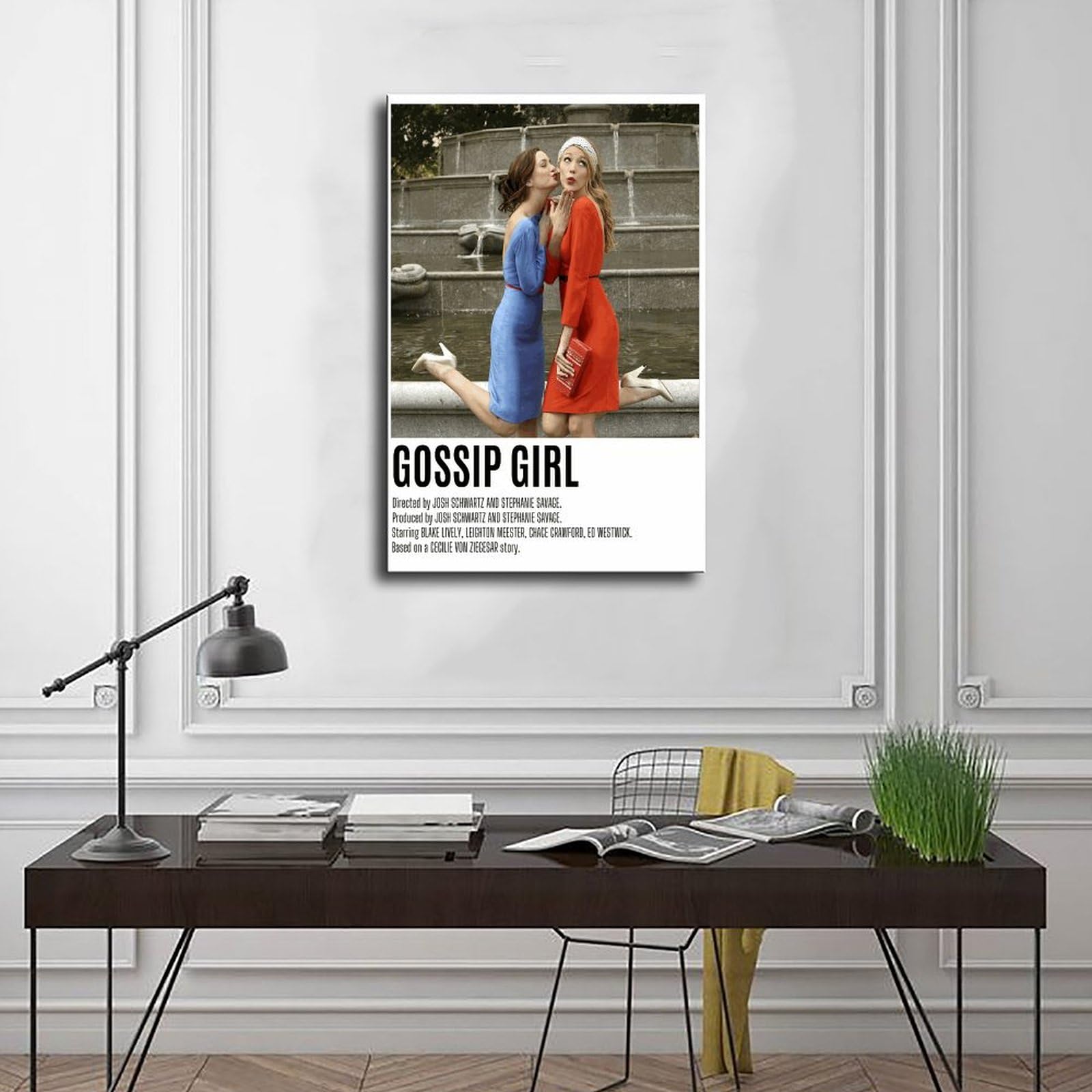 Poster Su Tela Gossip Girl – 40x60 Cm Stampe Vintage Per Camera Da Letto, Ufficio – Senza Cornice
