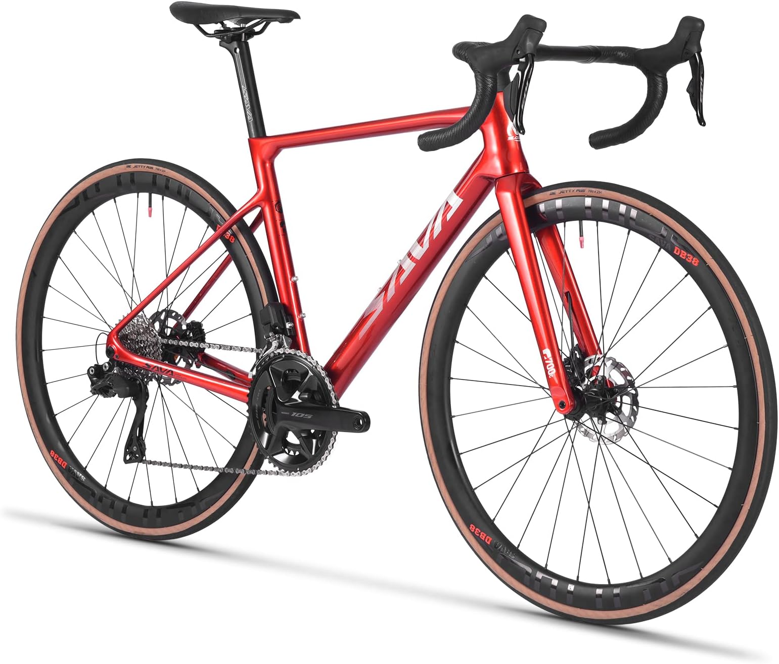SAVADECK Carbon Disc Brake Road Bike, Phantom9.0 Ultralight Full Carbon bicycle with Shimano Dura Ace R9270 Di2 24 Speed Groupset, 700C Carbon Wheels,Integrate Handlebar Internal Cable Route