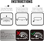 Skull & Co. La peau, CQC et FPS Jeu de poignées de pouce Bouchon de joystick Casquette de bâton analogique pour Deck Steam/Steam OLED et ROG Ally/ROG Ally X - Noir, 3 Nombre de paires(6pcs)