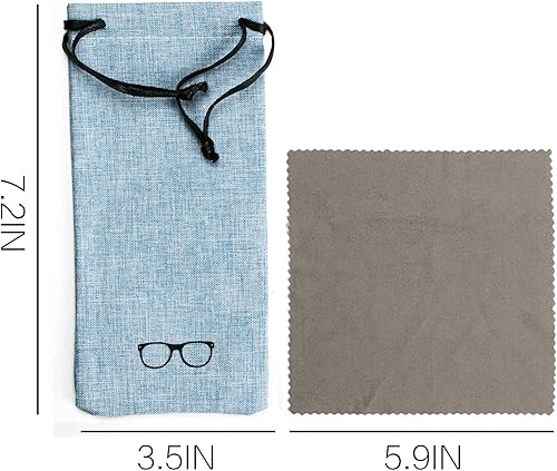 Miniatura 5 de Vemiss - Funda rígida para lentes de sol (lino)