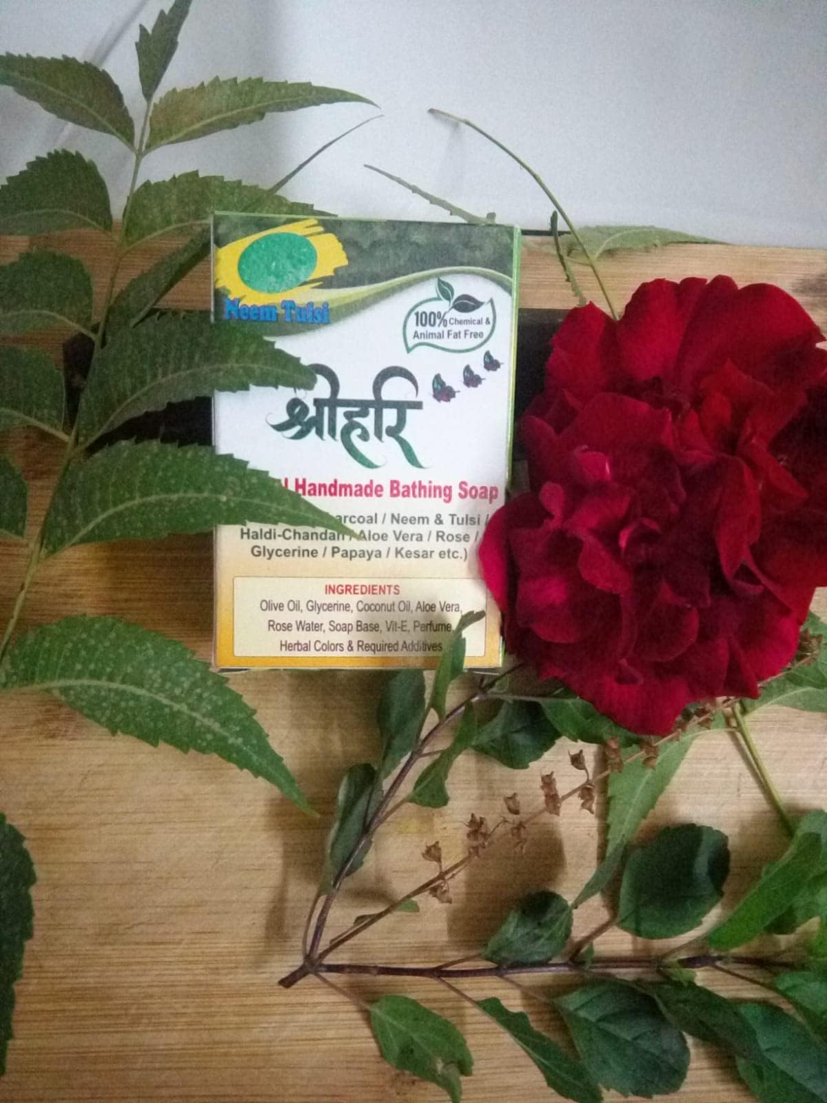 Shree Hari Organic Soap (Dark Green Neem Tulsi)