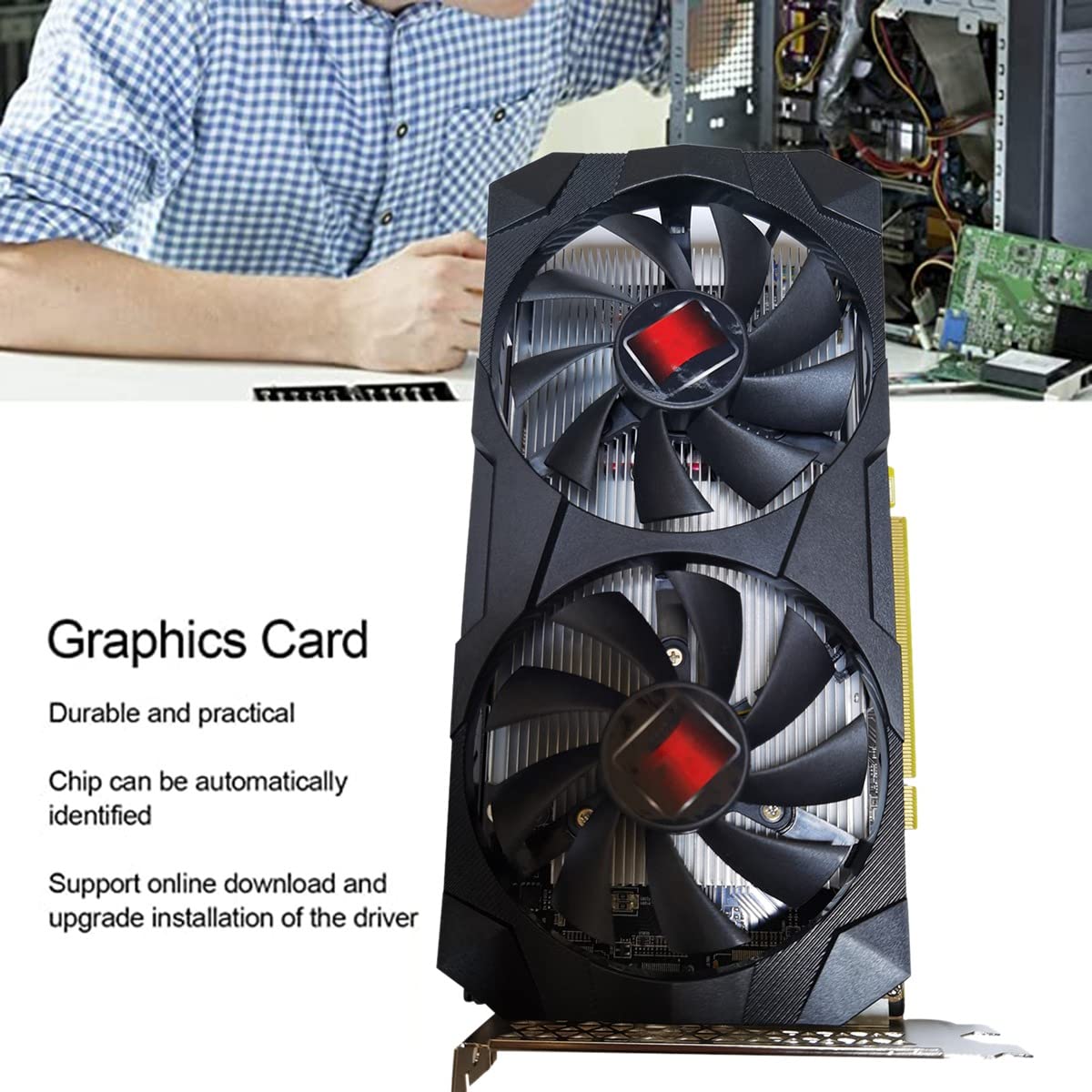 RX580 8G Gaming Scheda Grafica 8GB GDDR5 256BIT 2048SP 1206MHz/1500 MHz PCI-E3.0 X16 DVI DP - Interfaccia compatibile (scarica il driver)