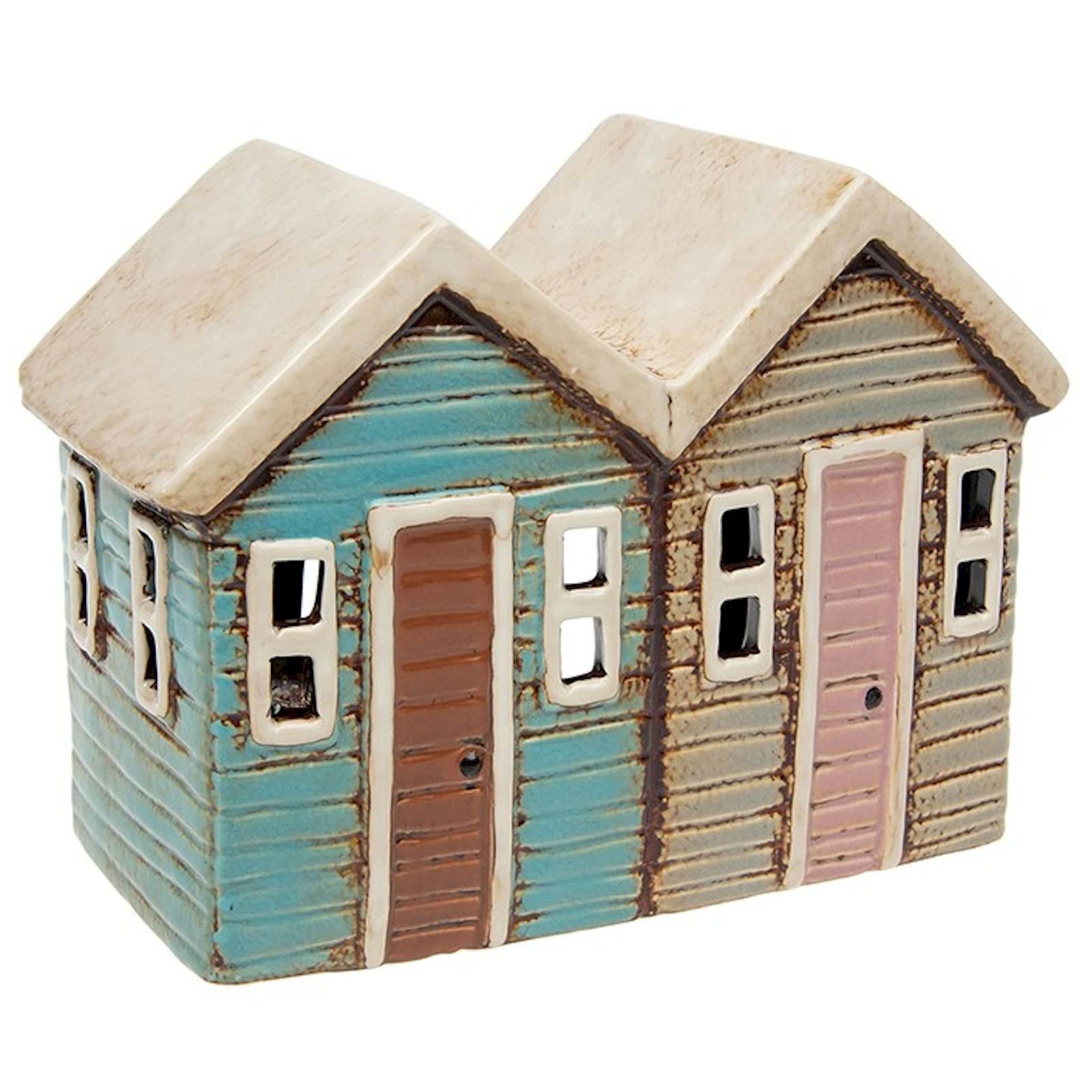 Village PotteryBeach Huts Tealight Holder