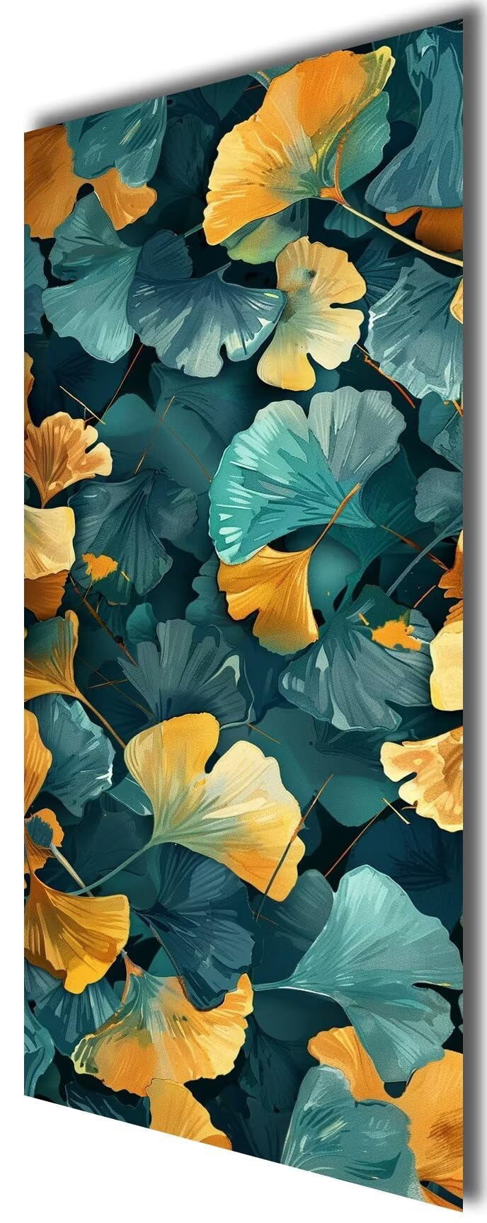 Pintar por Numeros Ginkgo Biloba Pintar por Numeros Adultos 50x120 cm Sin Marco, Lienzos Numerados para Pintar por Numeros Niños DIY Kit de Pintura por Numeros con 3 Pinceles, Hogar Decoración yf154