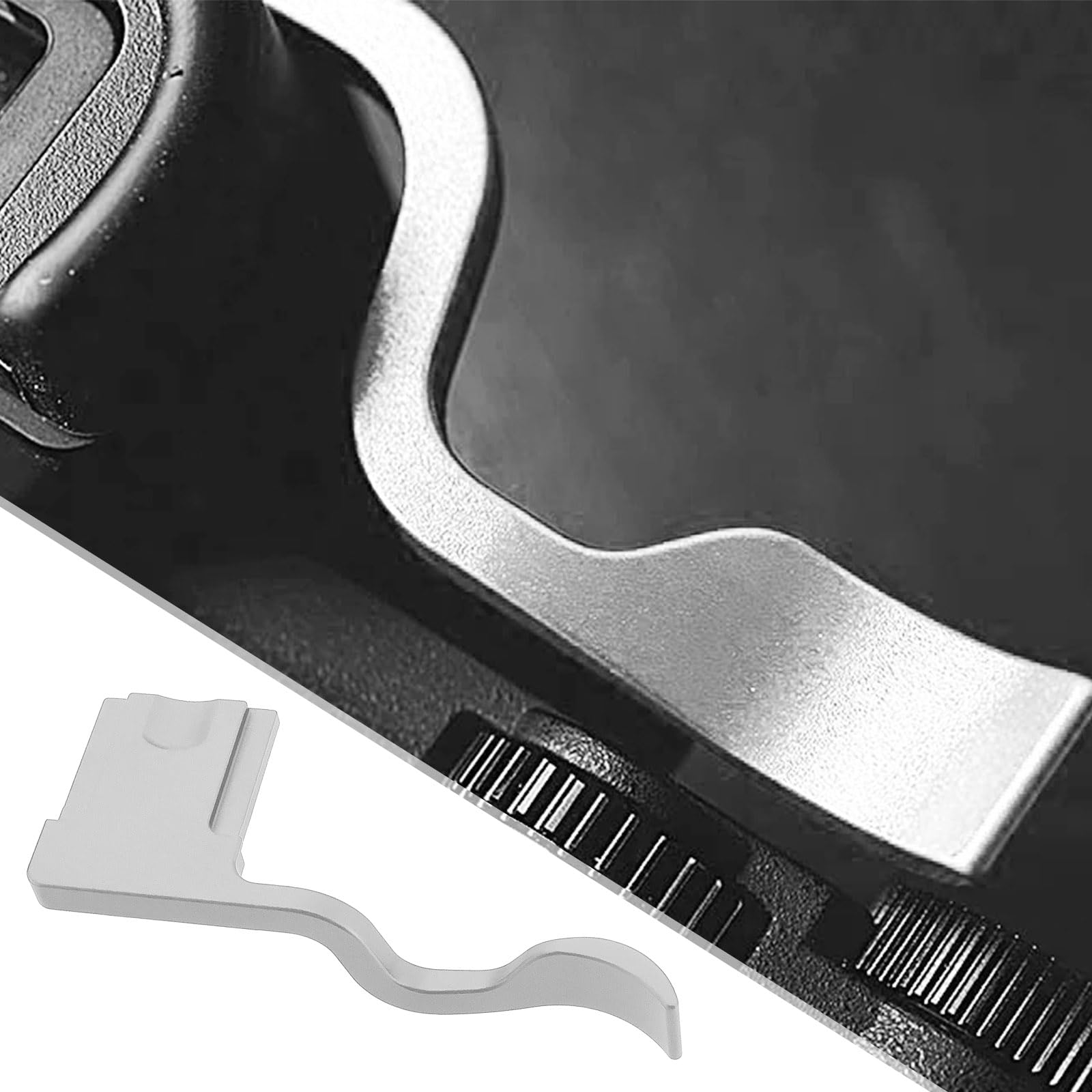 Empuñadura De Pulgar Para Fujifilm XT50/XT5/XT4/XT3/XT30/XT2/XT20 – Soporte Metálico, Incluye Botón De Liberación Cóncavo, Agarre Seguro Para Fotos Con Una Mano