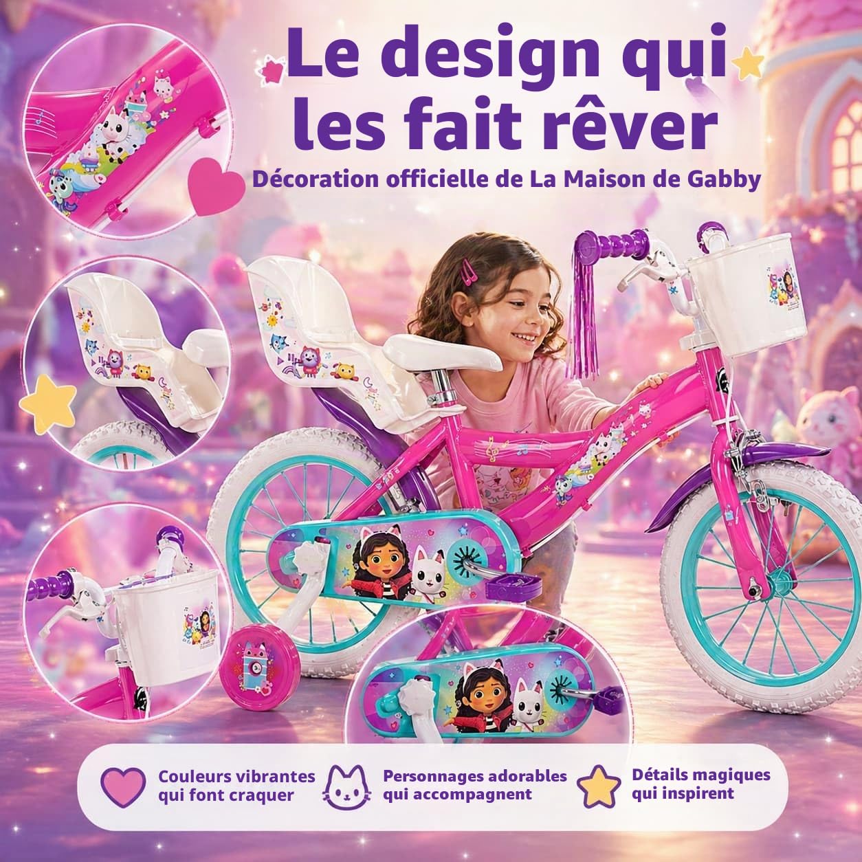 Toimsa Gabby's Dollhouse Bicicletta per Bambini 14"