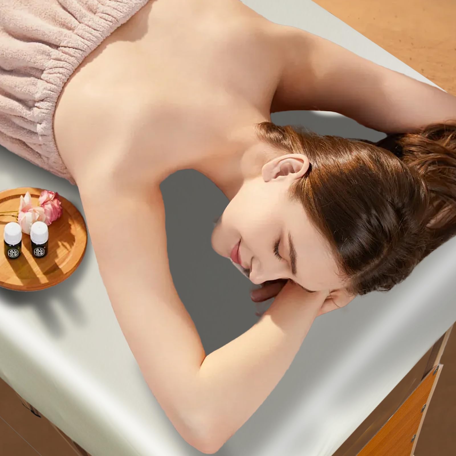 PU Leather Massage Table Cover Protector, Waterproof and Wipeable