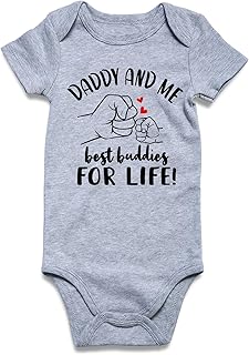 RAISEVERN Baby Boys Girls Clothes Infant Romper Newborn Bodysuits Funny Outfit 0-12 Months