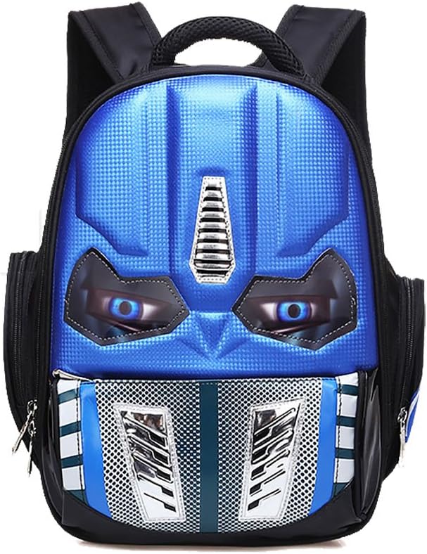 School Backpack Waterproof Kids Backpack Comic School Bag Student Bookbag Small Size Blue
