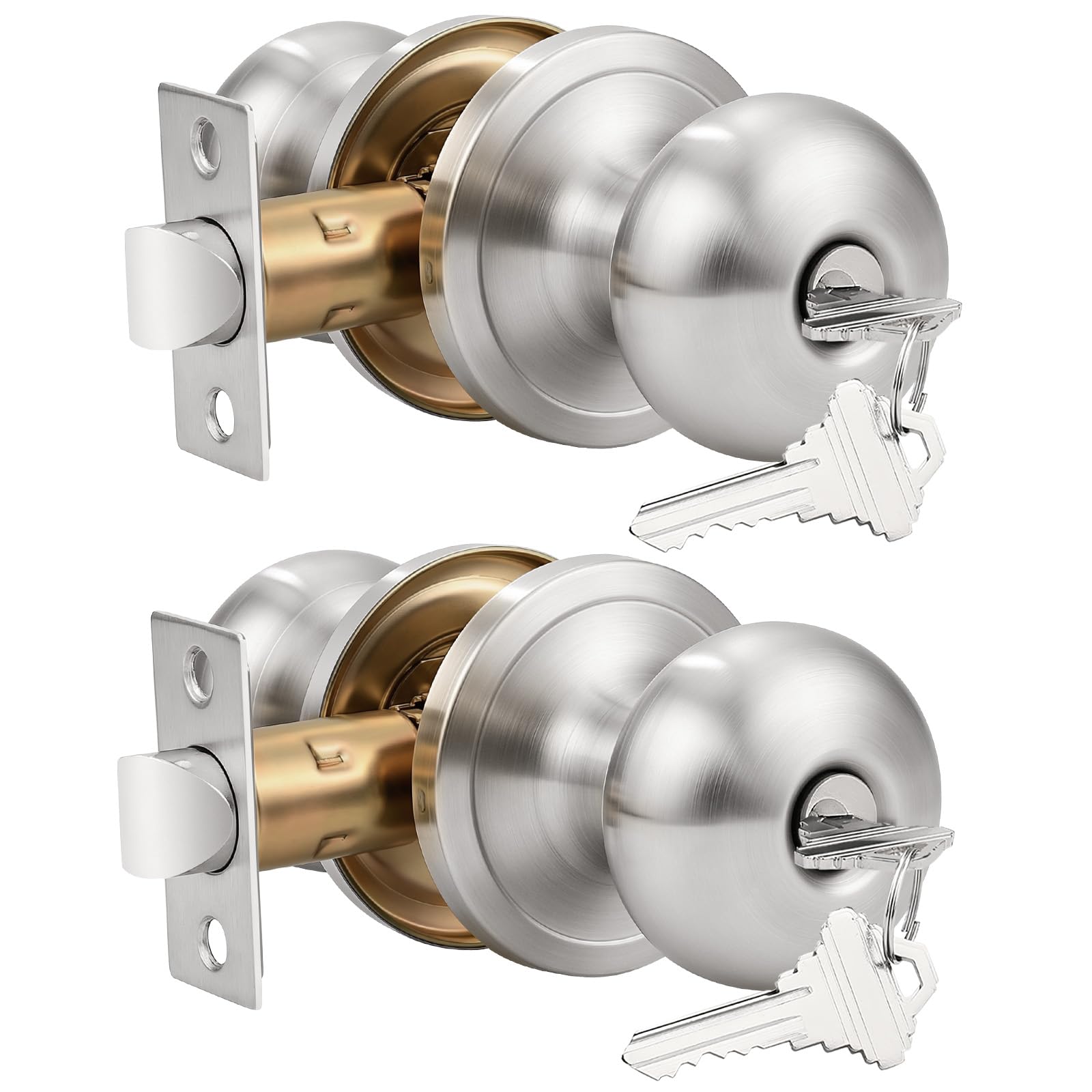 Keyed Entry Door Knob - Secure & Stylish -9