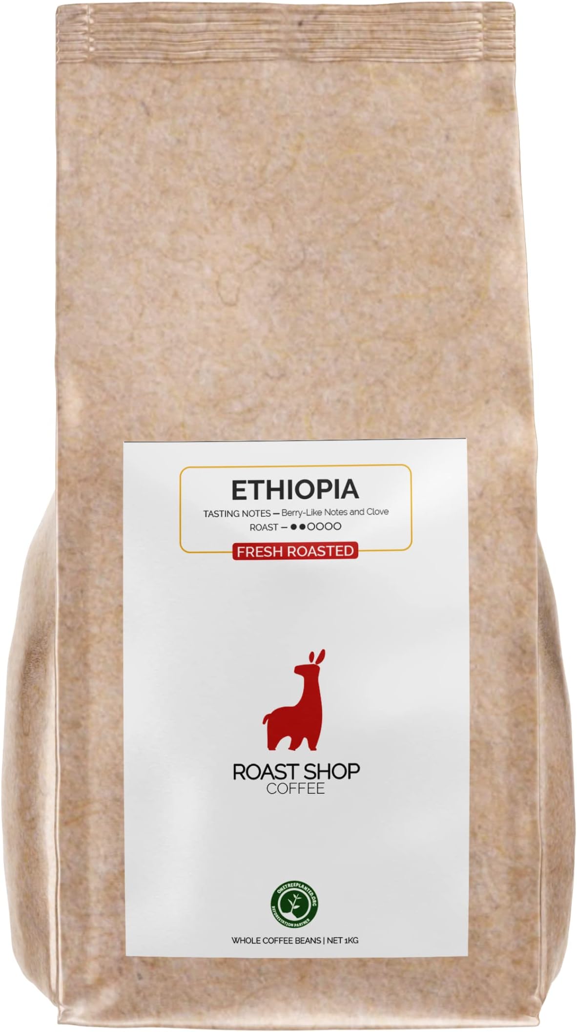 Small Batch Roasted Climate Positive Coffee Beans 1kg, ETHIOPIAN DJIMMAH, Seasonally Sourced, Roast Shop Coffee the Micro Roastery