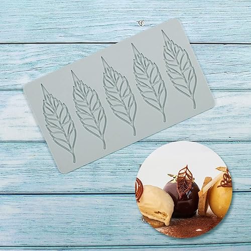 Miniatura 6 de TUKE Moldes de Silicona de Hojas Huecas Moldes de Chocolate Corazón de Enamorados Geometría Molde de Silicona 3D Chocolate Caramelo Molde de Hojas