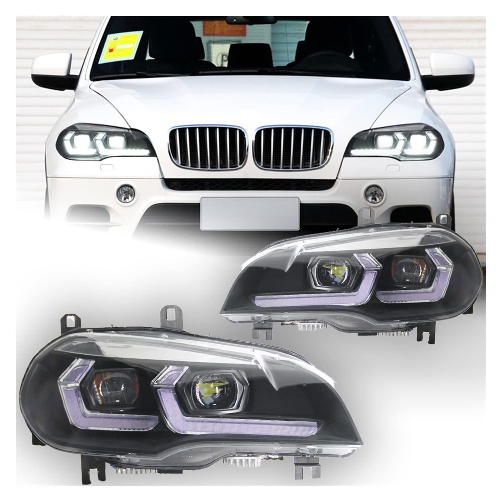 LEDヘッドライトX5 TYPY 車ランプ BMW X5 E70 ヘッドライト 2007-2013
