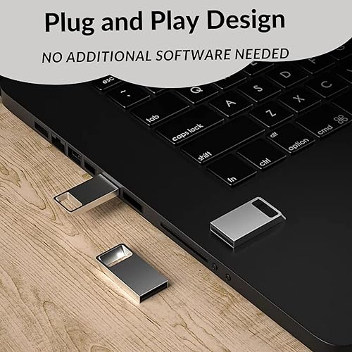 Miniatura 5 de Memoria USB 3.0 Flash Drive Metal USB Stick USB Flash Drive Pulgar Drive Portátil Pen Drive para PC, tableta, portátil, pendrive USB Stick (32 GB)