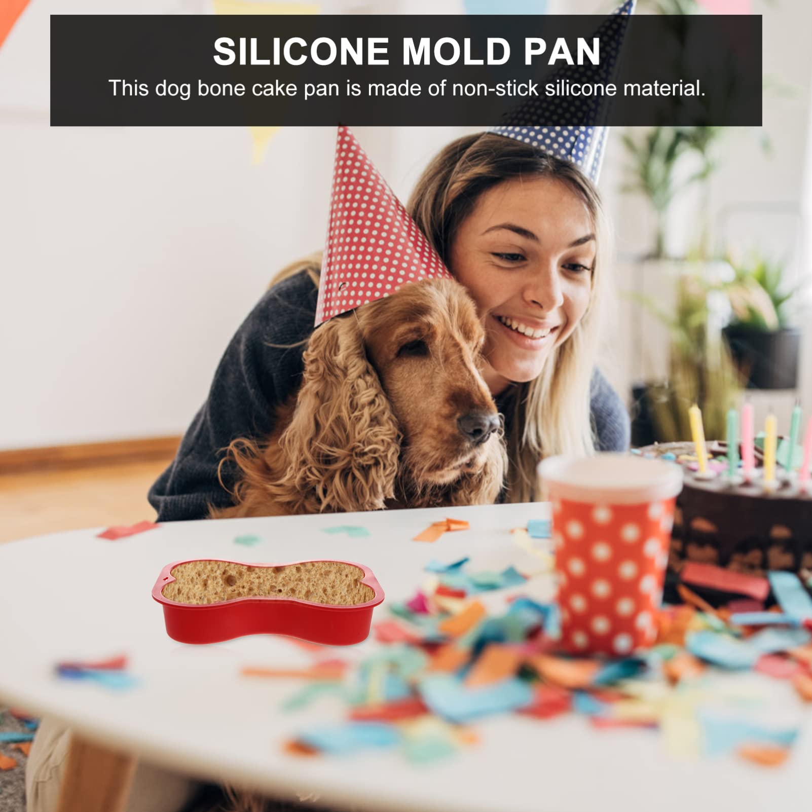 DOITOOL 2pezzi Teglia Silicone Antiaderente Per Torta Compleanno Per Per Dolci Per Domestici Per e
