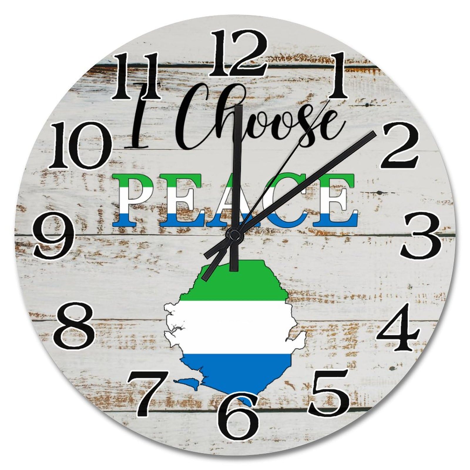 Horloge murale vintage Sierra Leone pour personnaliser votre salon rétro