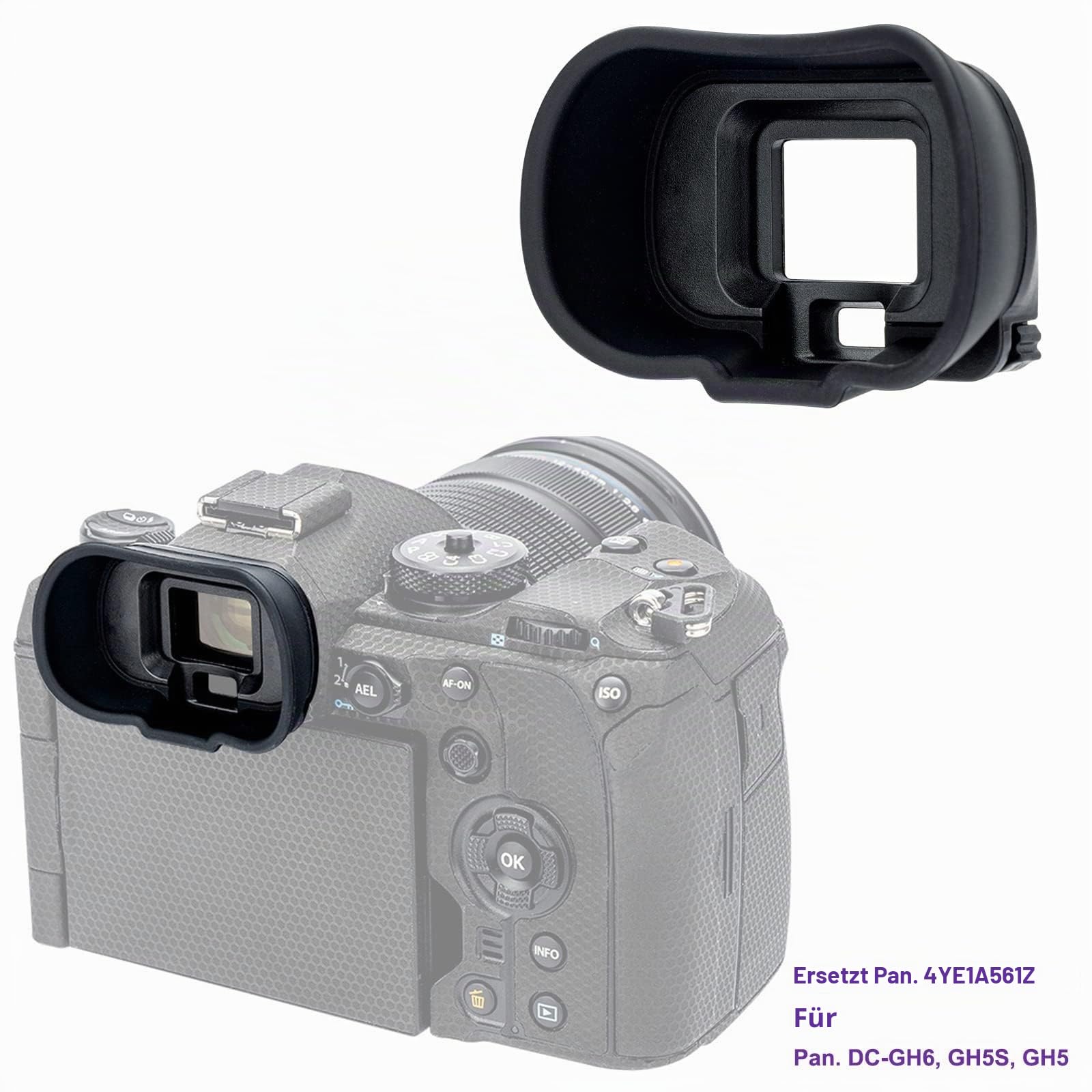 Große Augenmuschel Silikon für Panasonic GH7 GH6 GH5S GH5 Ersetzt Panasonic 4YE1A561Z Okular