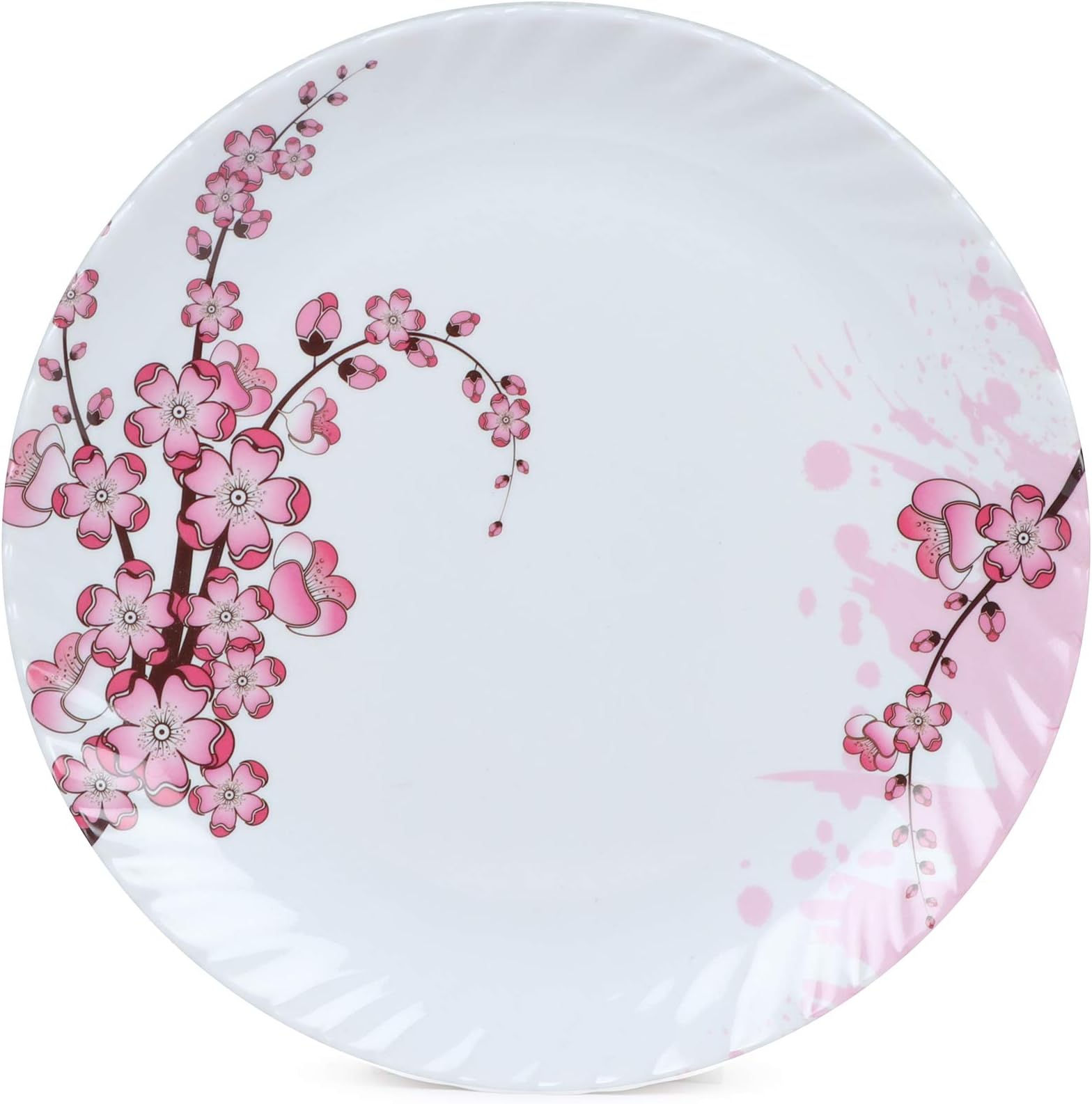 Golden Fish Unbreakable Round Full Size Dinner Plates (Set of 6) (GF-21-Multi)