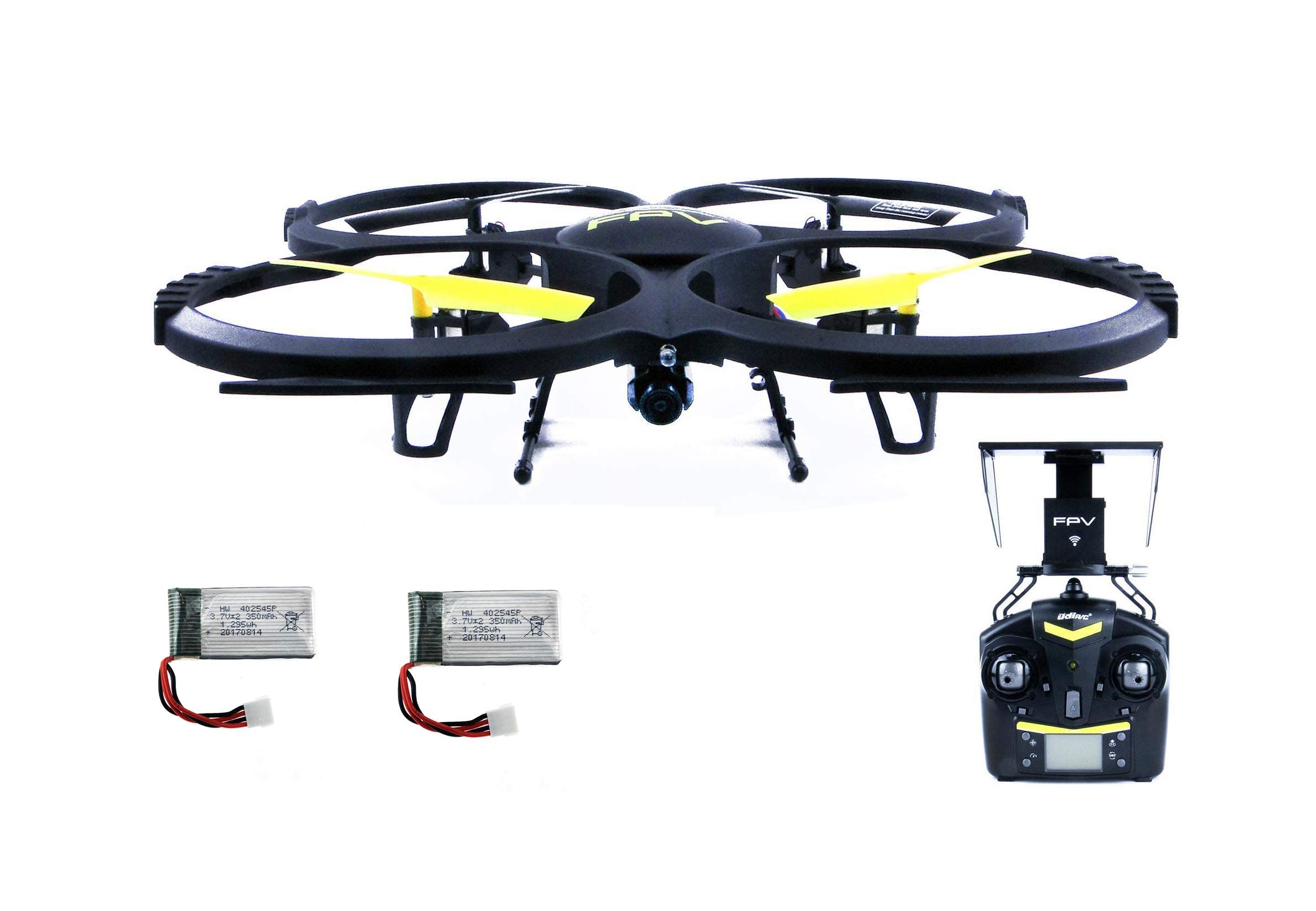 efaso U818A Drohne WiFi FPV RC Quadrocopter mit Höhehaltemodus Altitude Mode + zusätzlicher Akku 3,7Vx2 350mAh