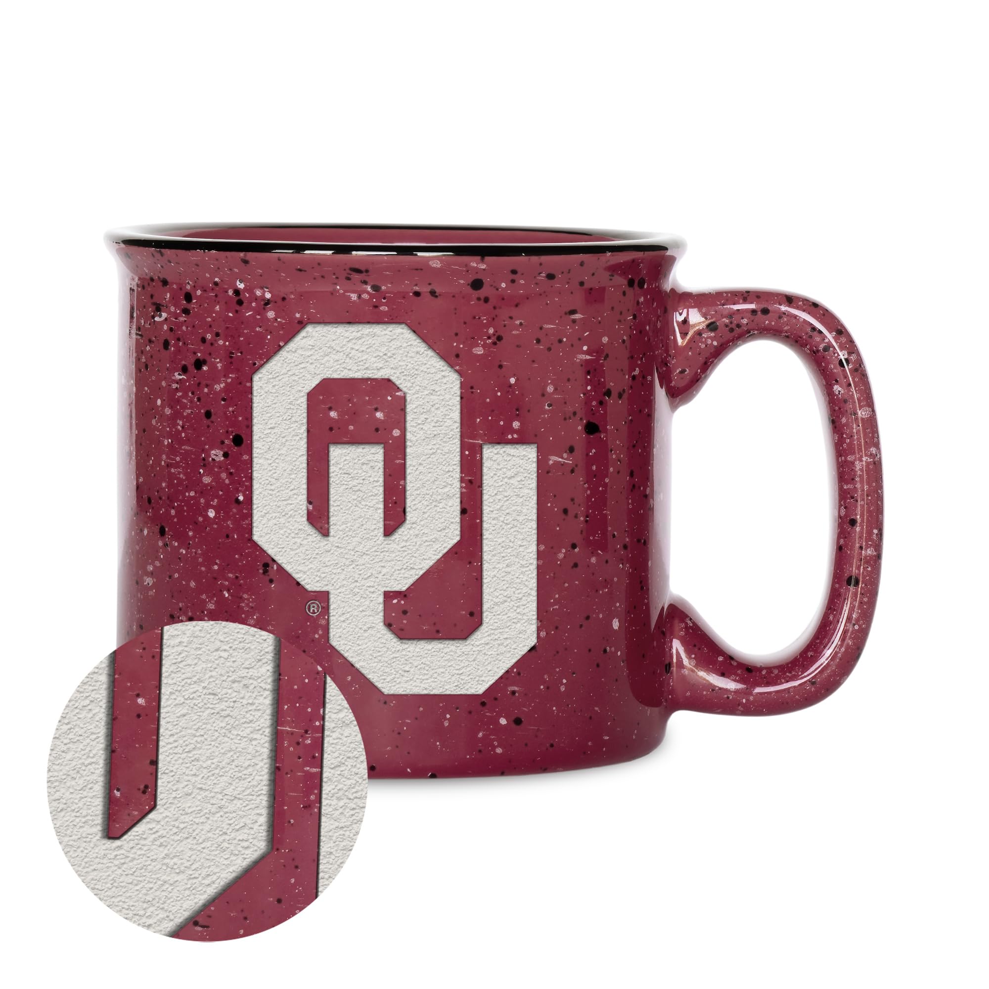 Rico Industries NCAA Speckle 12oz Laser Engraved Campfire Mug