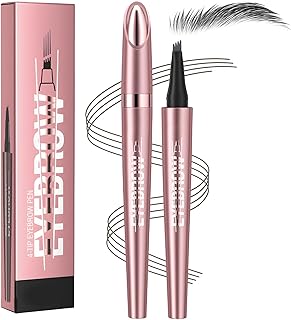 Waterproof Microblading Eyebrow Pen, 4-Tip 3D...