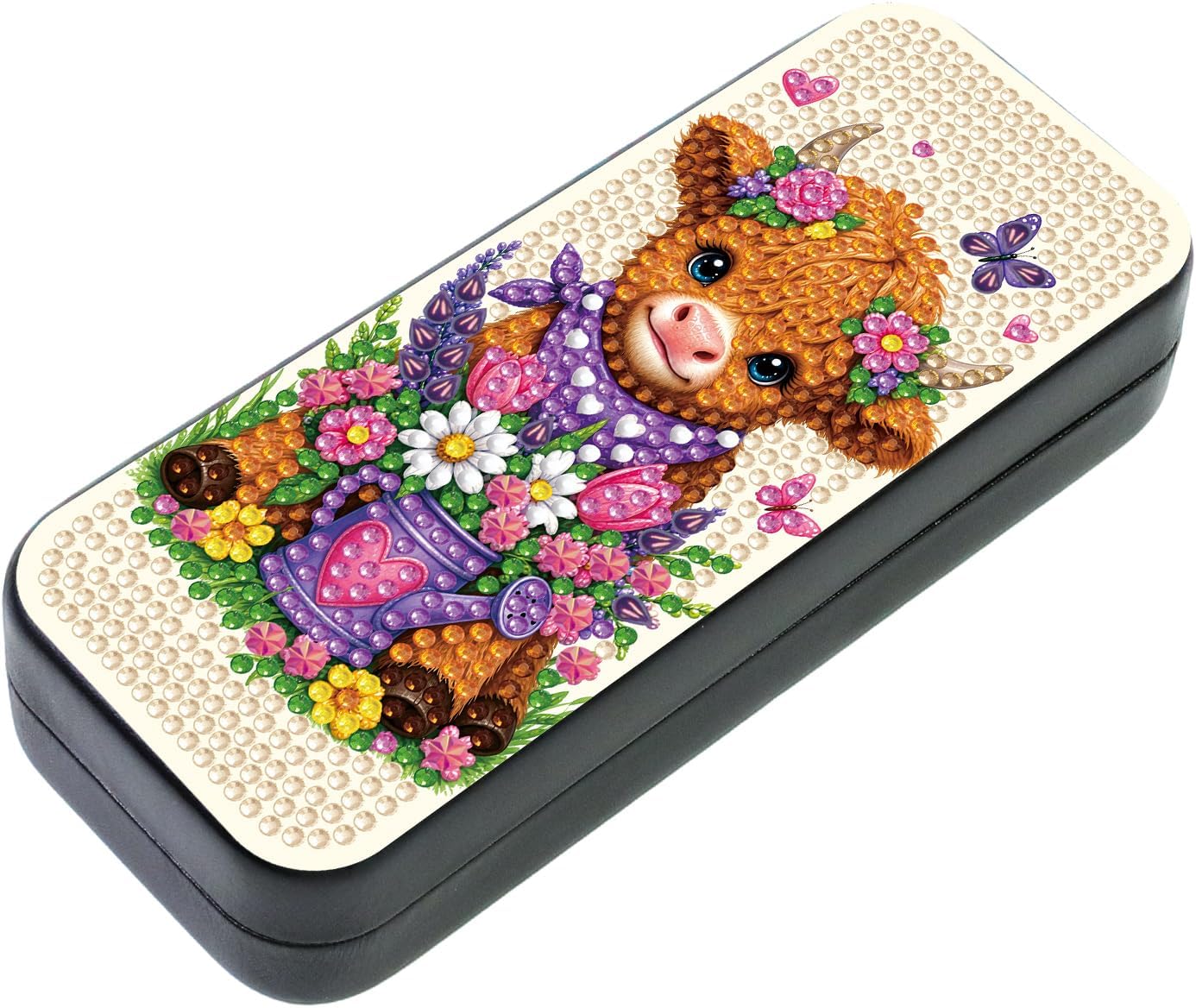 FlyingMage 5D Diamond Art Painting Kit, Hard Shell Eyeglasses Glasses Case