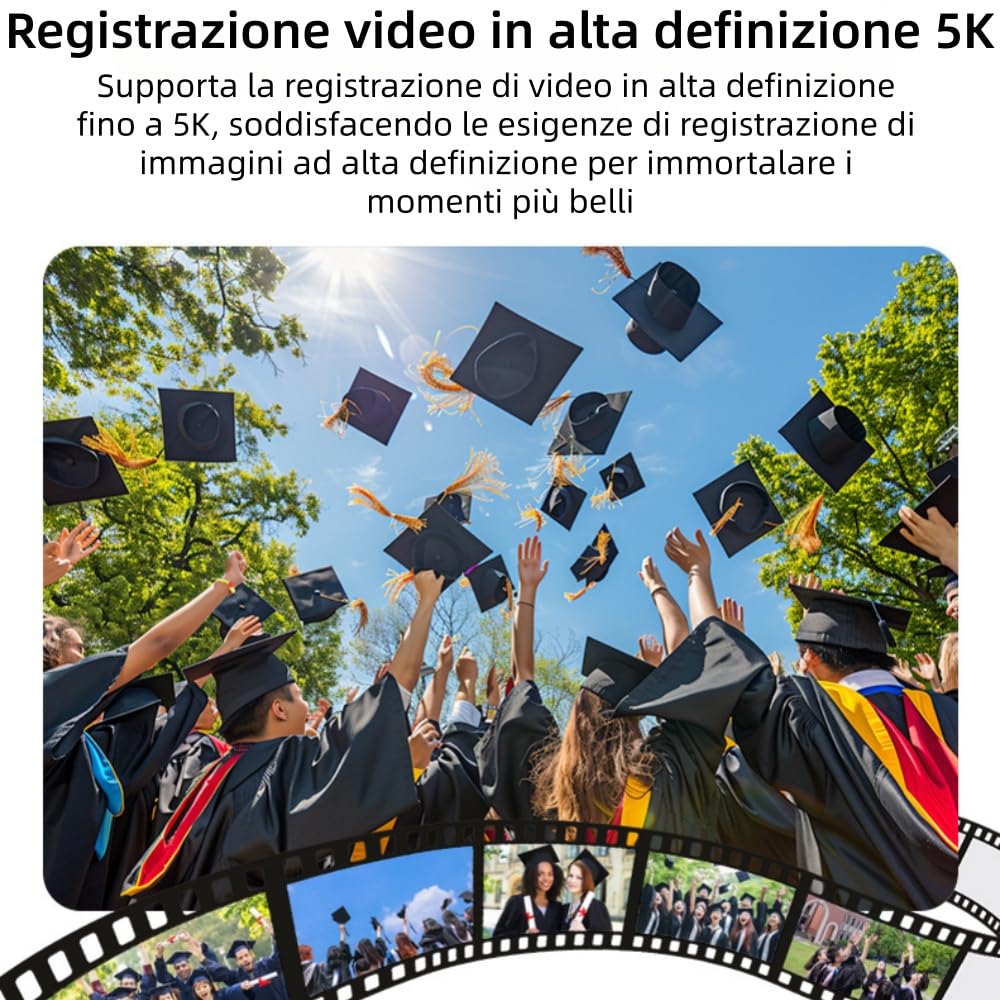 Optinexo 4K Digital Compact Camera Fotocamera digitale da 75 MP con zoom ottico 18x, schermo orientabile da 3 pollici, Wi-Fi, leggera, ideale per vlogging e viaggi