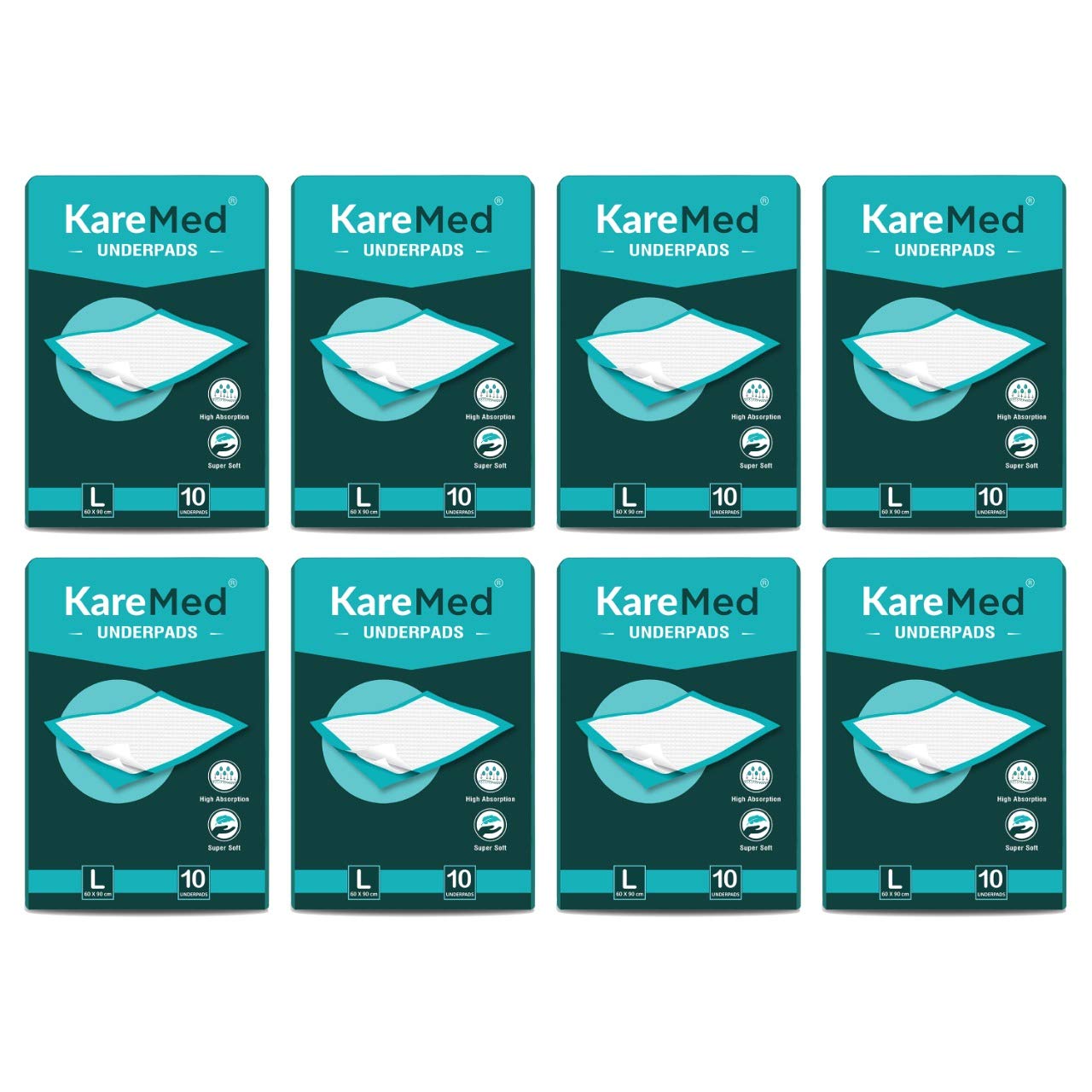 Kare Med Underpads Large,Size 60 x 90cm,80 Pcs Amazon.in Health