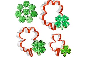 Crethinkaty 4 Leaf Clover Cookie Cutters