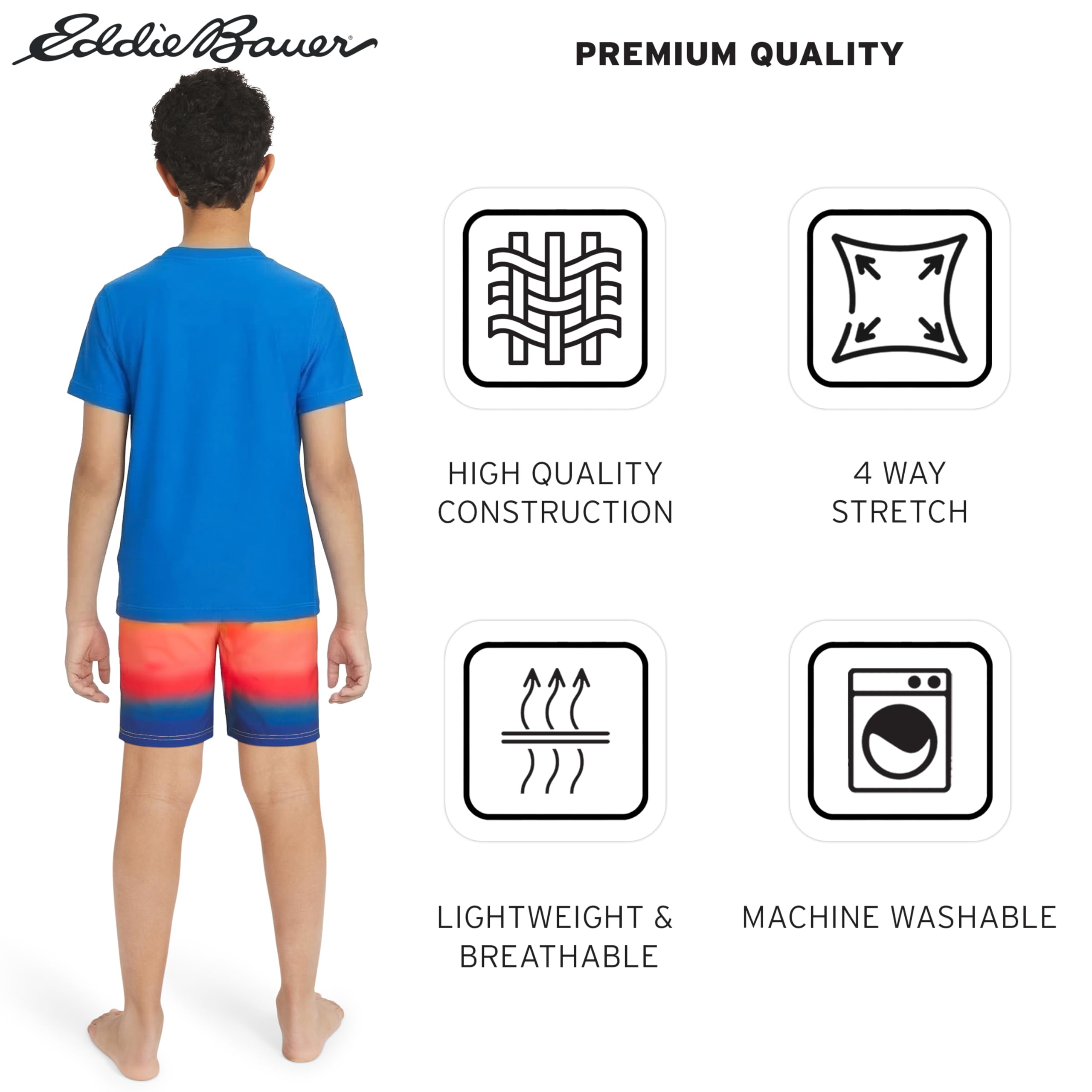 Eddie Bauer Jungen Rash-Guard-Shirt