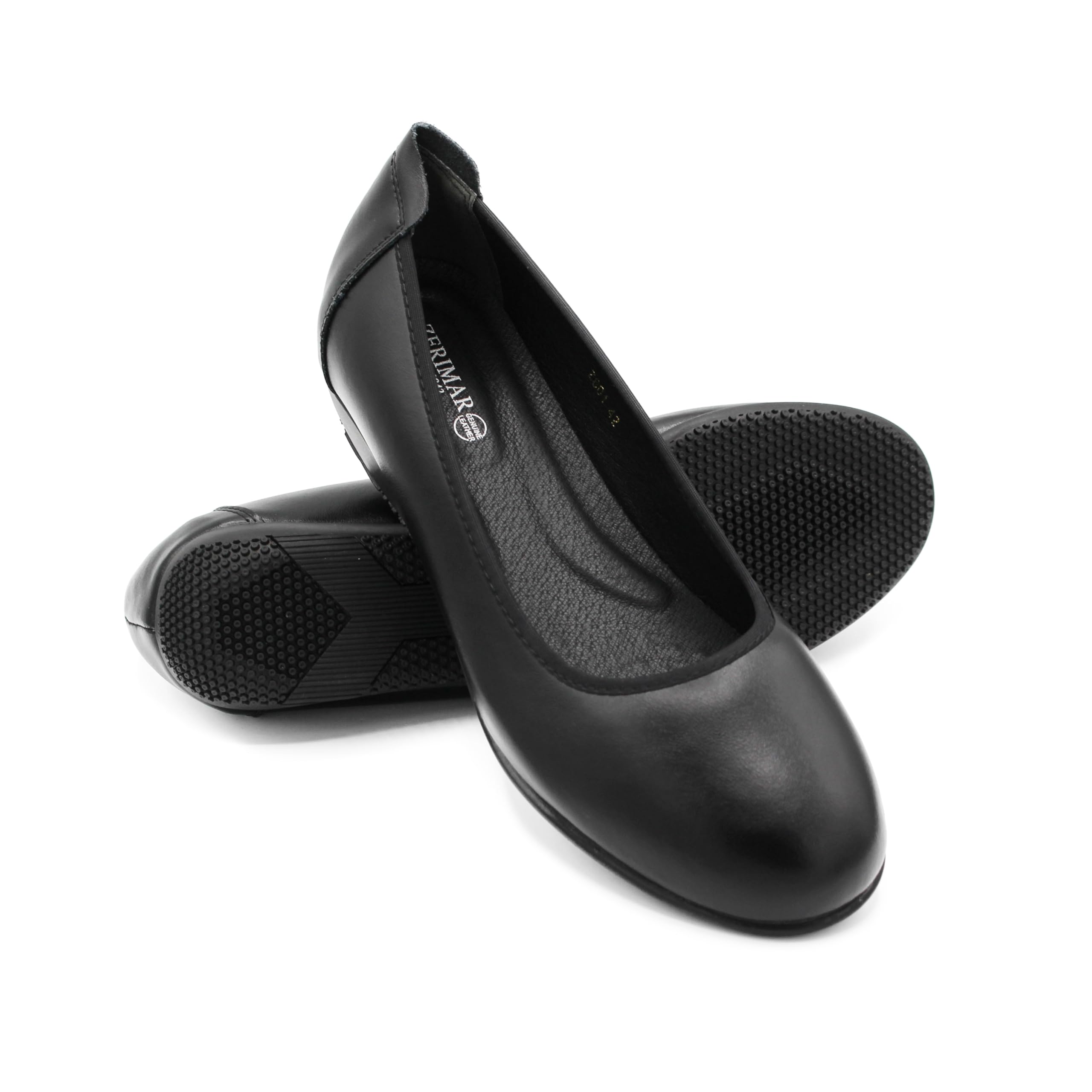 Zerimar Zapatos Mujer Piel Comodos - Zapatos Elegantes y Ligeros para Uso Diario para Oficinas, Recepcionistas, Hosteleria -Tacon 2,5 cm