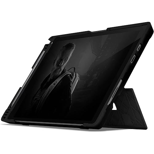 STM Dux Shell for Microsoft Surface Pro 4/5/6/7/7+ - Rugged and Protective case with Pen Storage - Black (stm-222-260L-01)