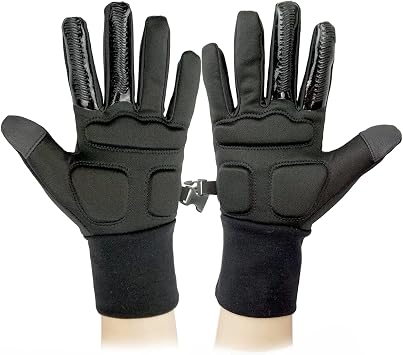 Skating Spirit Gel Padded Palm Protection Gloves for Kids and Adults, Water Resistant Warm Touchscreen Non Slip
