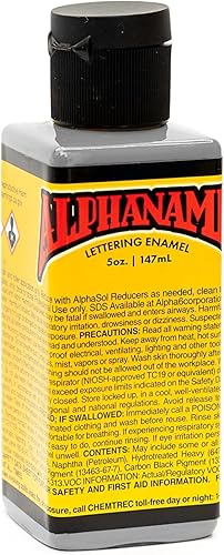 Miniatura 9 de Alphanamel Meyer's Dark Blue - Pintura esmaltada para rayas y pintura de ventanas, 48 colores, varios tamaños, 2.5 onzas