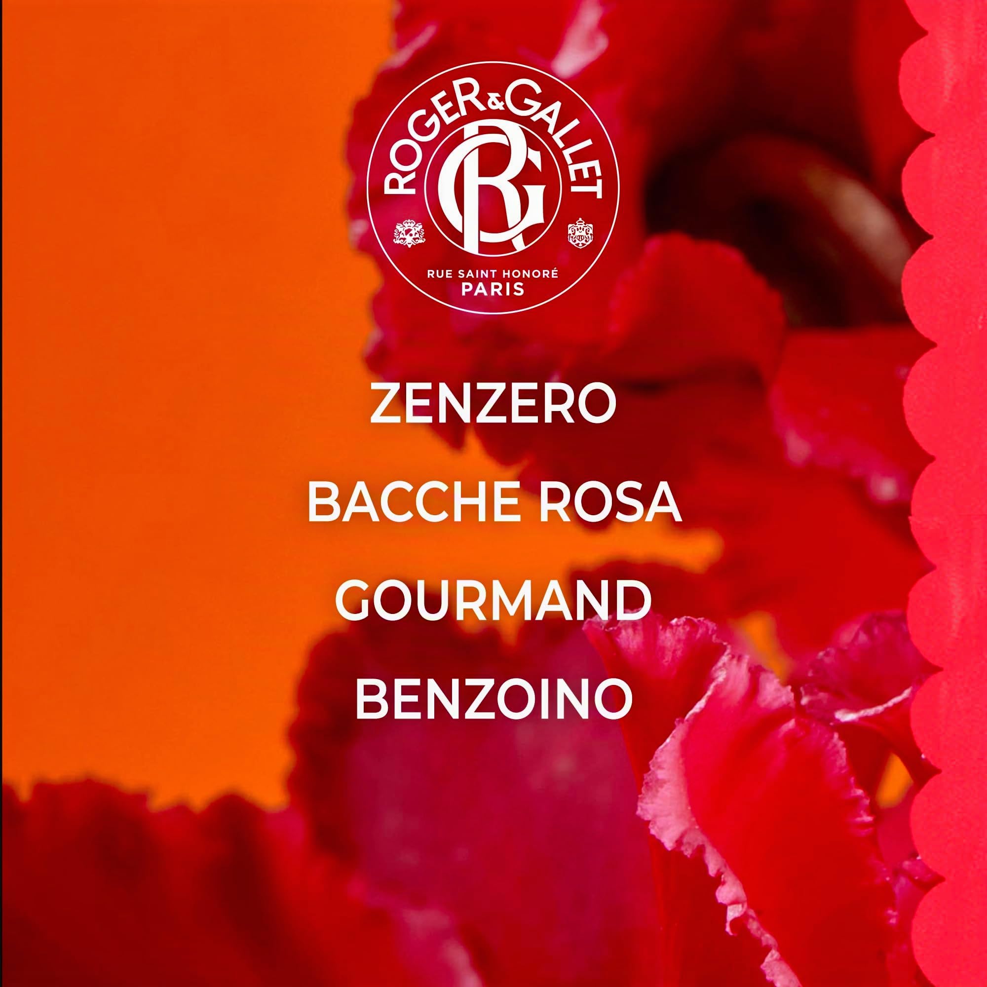 Roger&Gallet - Gingembre Rouge - Profumo Solido di Benessere - Bacche rosa, Zenzero, Benzoino - 5g