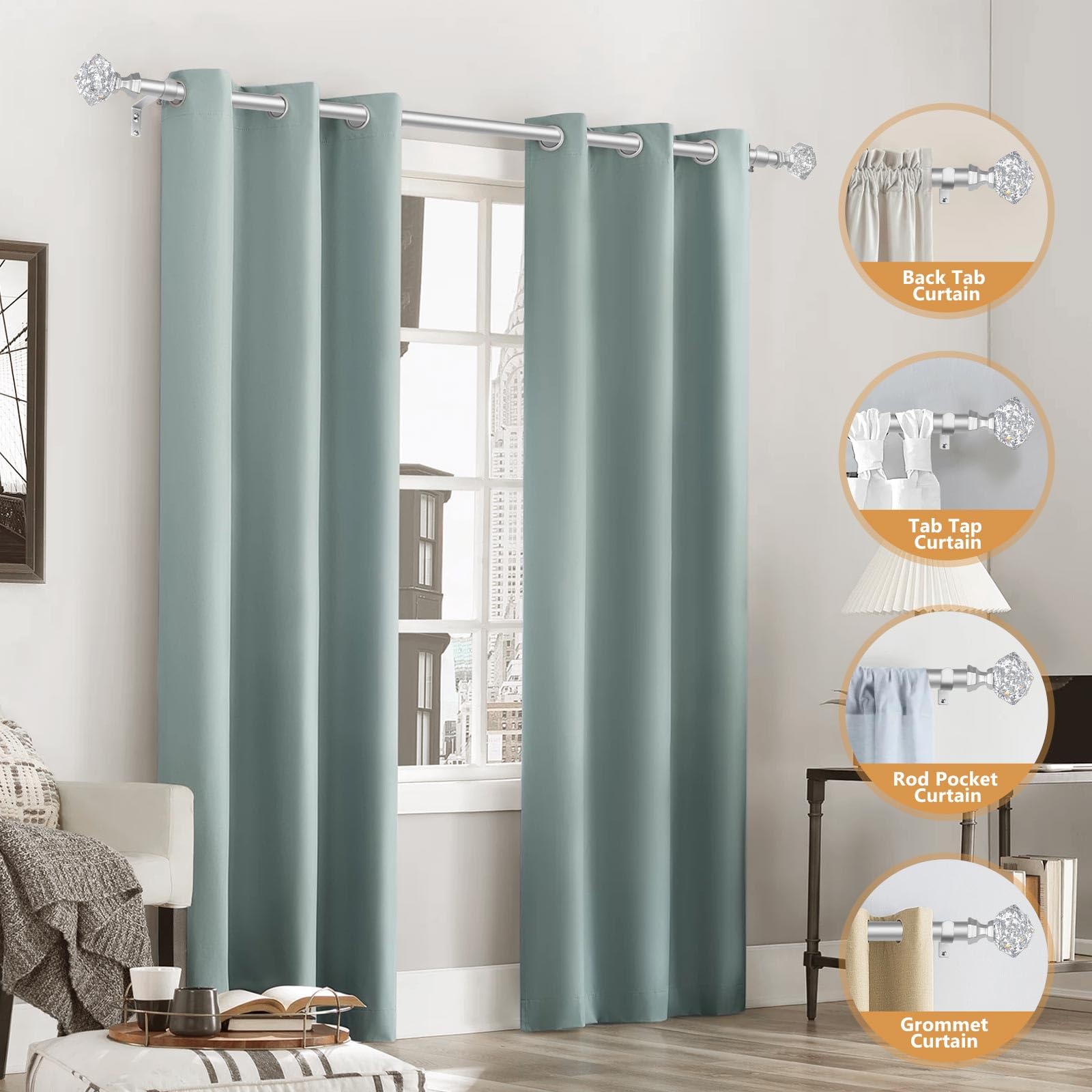 Barra De Cortina Dorada Extensible - Ajustable De 80 A 140 Cm, ¡Perfecta Para Salón, Dormitorio O Cocina!