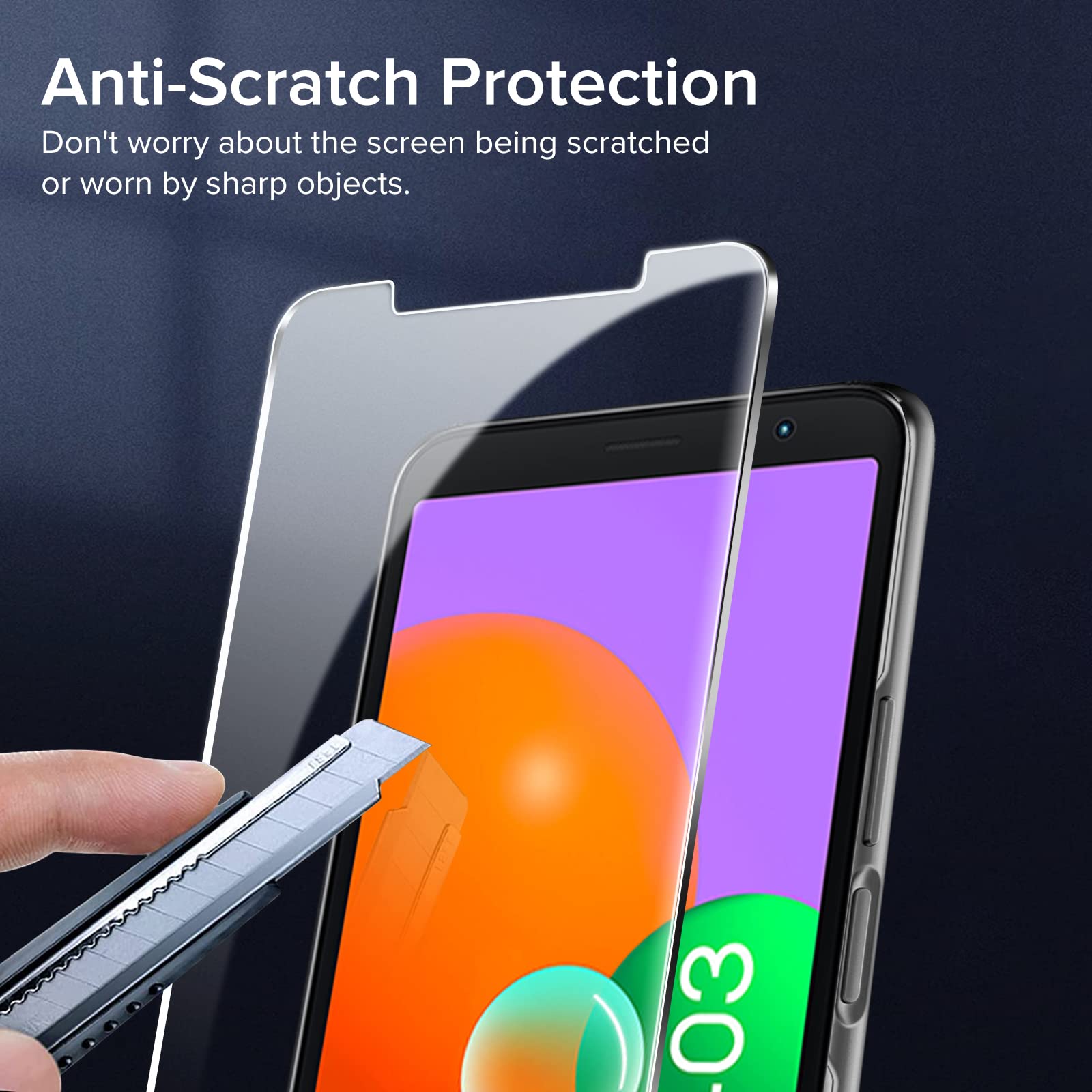 IVoler 3 Pezzi Vetro Temperato Per TCL 403, Pellicola Protettiva Protezione Schermo Anti Graffio, Durezza 9H, Anti-Impronte, HD Chiaro, Senza Bolle - Foto 5