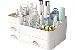 Spacious Makeup Desk Organizer for Effortless Storage Solutions