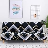Vista 30 de Funda estampada para futón, fundas elásticas para sofá cama, tamaño matrimonial, individual, queen, sin brazos, fundas protectoras con parte