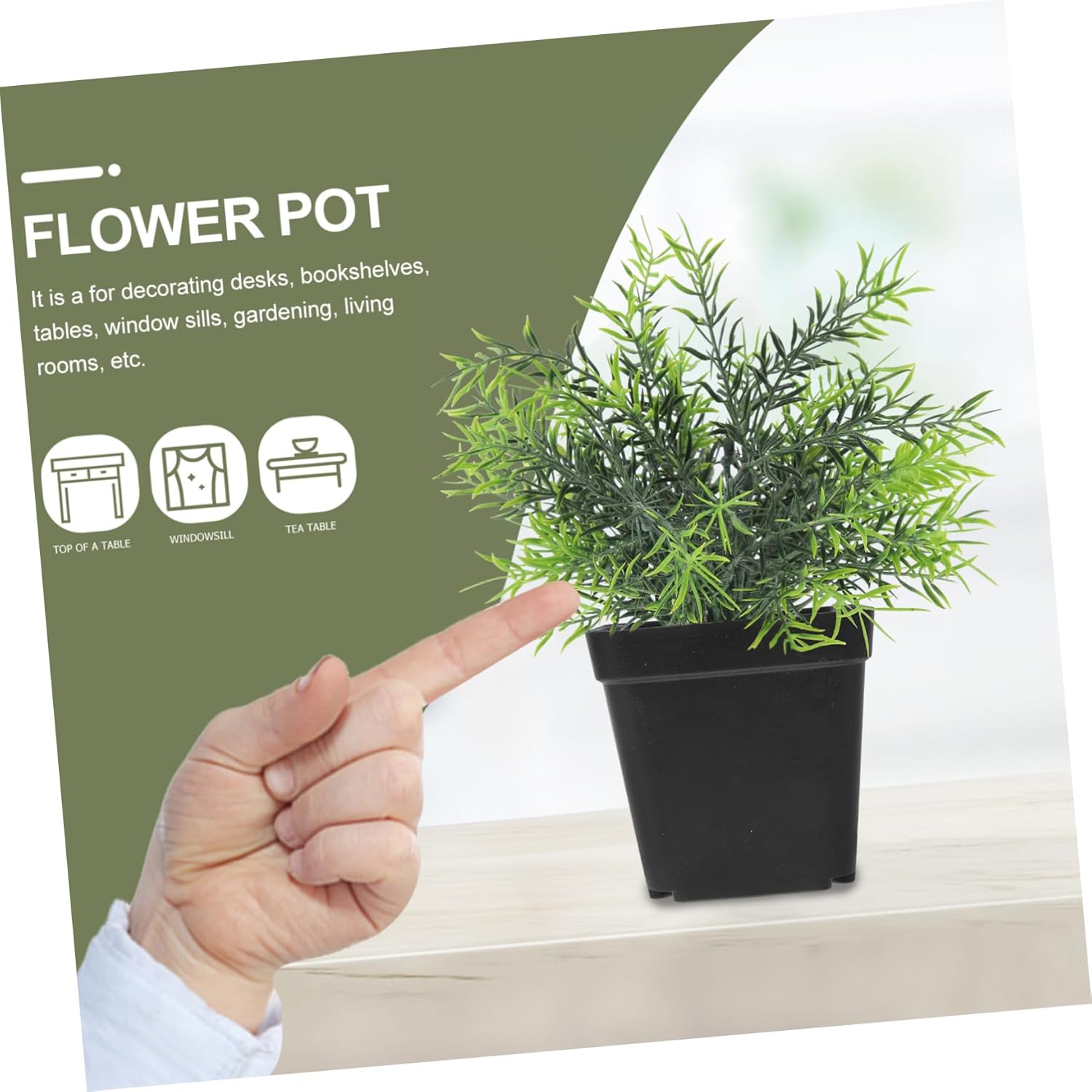BESTonZON 100pcs Square Plastic Succulent Pots Mini Flower Planters Without Plates for Indoor Cactus and Bonsai Gardening Sturdy Nursery Containers for Succulent Plants