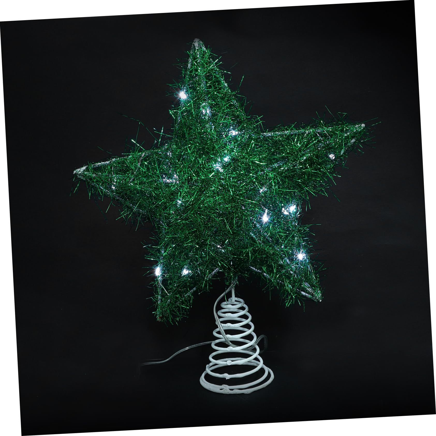 Estrella para árbol de Navidad sin pilas adorno iluminado que no dobla las ramas