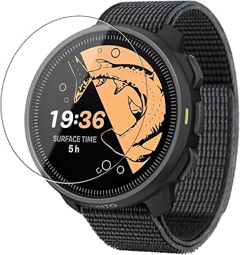 Screen Protector for Suunto Nautic S 9H Tempered Glass Film,Anti-Scratch,Anti-Fingerprint,Bubble-Free,Shatterproof,Dustproof,Touch Sensitive,Easy Install