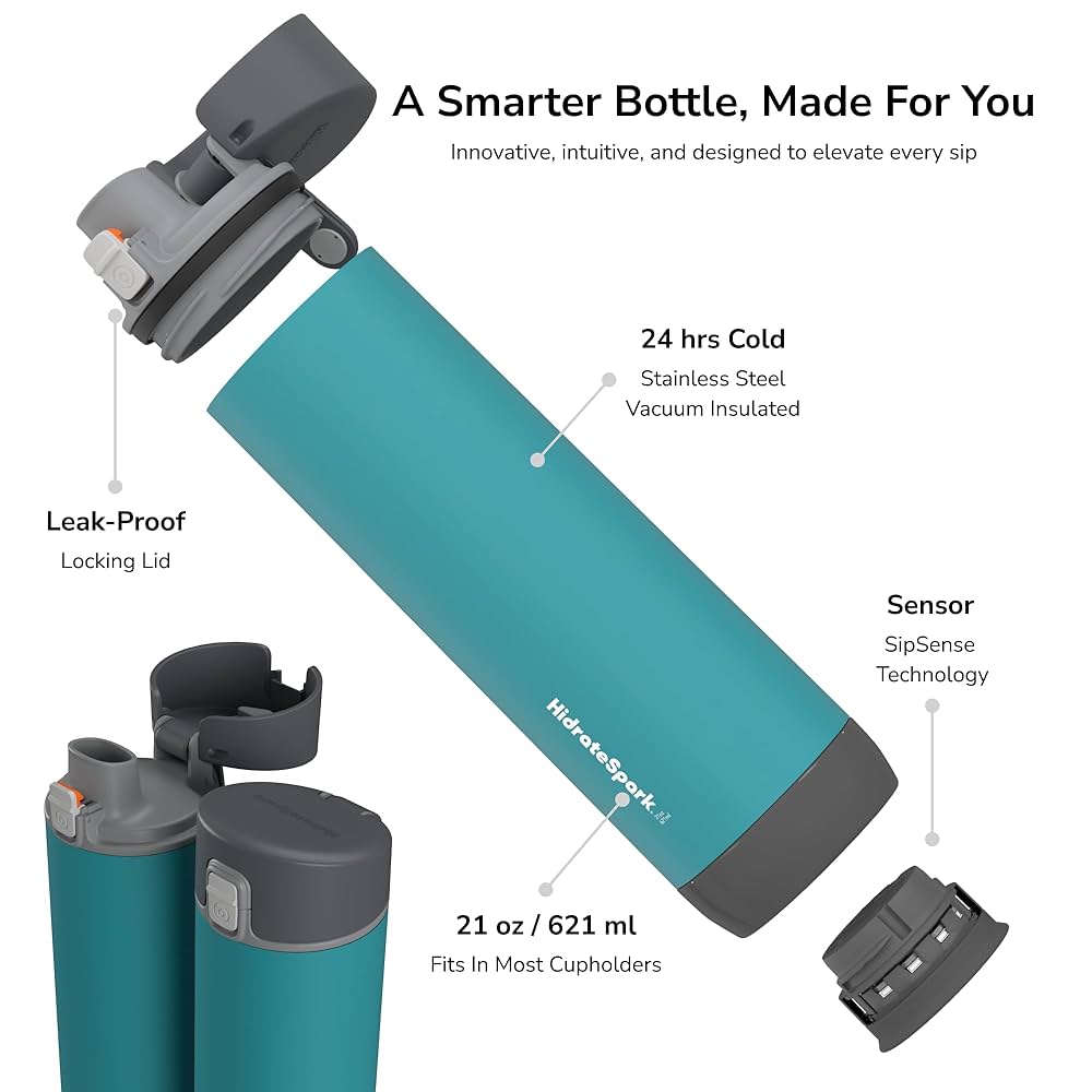 Amazon.com: HidrateSpark PRO Smart Water Bottle – Insulated
